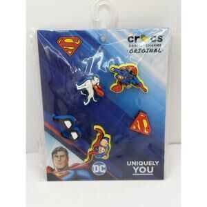 Crocs Jibbitz Uniquely You Superman Shoe Charms 5 Pack